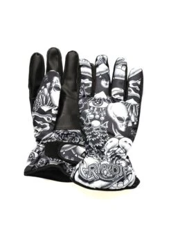 GUANTI SNOWBOARD RIPNDIP DARK TWISTED FANTASY SNOW GLOVES BLACK WHITE