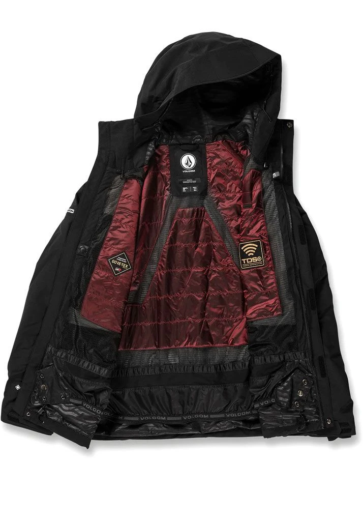 GIACCA SNOWBOARD VOLCOM TDS 2L GORE-TEX JACKET BLACK 2 GIACCA SNOWBOARD VOLCOM TDS 2L GORE-TEX JACKET BLACK - immagine 2