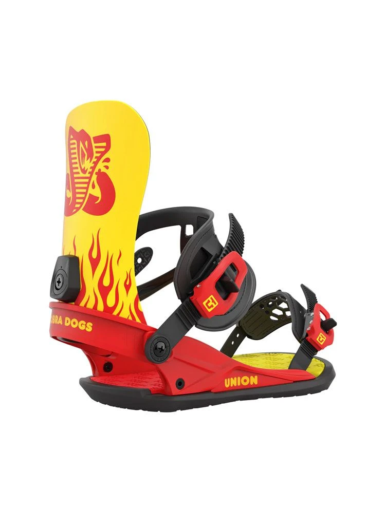 ATTACCHI SNOWBOARD UNION UCH COBRA DOGS 2023 YELLOW RED 8 ATTACCHI SNOWBOARD UNION UCH COBRA DOGS 2023 YELLOW RED - immagine 8