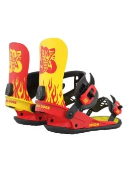 ATTACCHI SNOWBOARD UNION UCH COBRA DOGS 2023 YELLOW RED