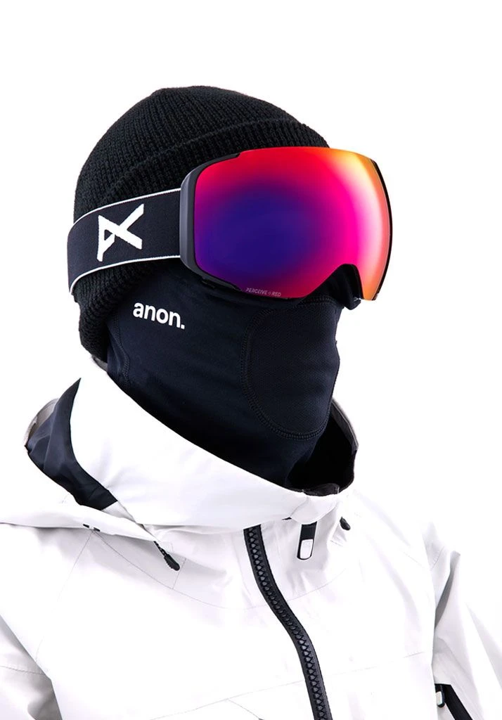 MASCHERA SNOWBOARD ANON M2 MFI BLACK PERCEIVE SUNNY RED U 2 MASCHERA SNOWBOARD ANON M2 MFI BLACK PERCEIVE SUNNY RED U - immagine 2