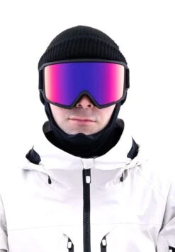 MASCHERA SNOWBOARD ANON M3 MFI BLACK PERCEIVE SUN RED U -Vendite Volcom || Anon || Red Bull AC14537PCVSNRD 3