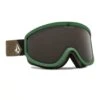 MASCHERA SNOWBOARD VOLCOM FOOTPRINTS DARK TEEK FOREST GREEN BRONZE U