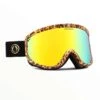 MASCHERA SNOWBOARD VOLCOM FOOTPRINTS GIRAFFE BLACK GOLD CHROME U