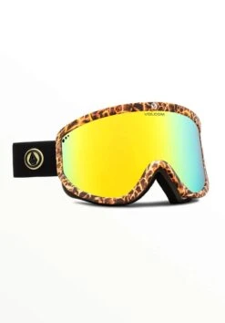 MASCHERA SNOWBOARD VOLCOM FOOTPRINTS GIRAFFE BLACK GOLD CHROME U