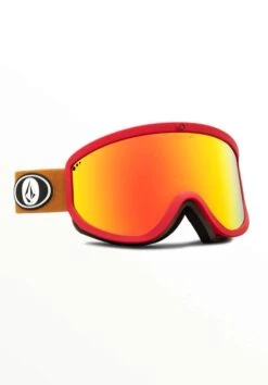 MASCHERA SNOWBOARD VOLCOM FOOTPRINTS RED CHARAMEL RED CHROME U