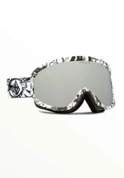 MASCHERA SNOWBOARD VOLCOM FOOTPRINTS OP ART SILVER CHROME U