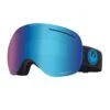 MASCHERA SNOWBOARD DRAGON X1 SPLIT BLUE + BONUS LENS AMBER LUMALENS BLUE ION U