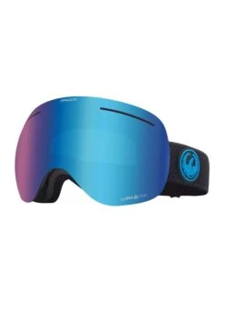 MASCHERA SNOWBOARD DRAGON X1 SPLIT BLUE + BONUS LENS AMBER LUMALENS BLUE ION U