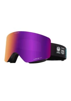 MASCHERA SNOWBOARD DRAGON R1 OTG BLACK PEARL + BONUS LENS AMBER LUMALENS PURPLE ION U