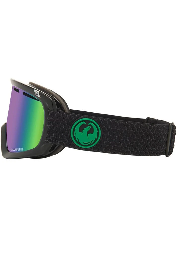 MASCHERA SNOWBOARD DRAGON D1 OTG SPLIT + BONUS LENS AMBER LUMALENS GREEN ION U 2 MASCHERA SNOWBOARD DRAGON D1 OTG SPLIT + BONUS LENS AMBER LUMALENS GREEN ION U - immagine 2
