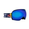 MASCHERA SNOWBOARD RED BULL MAGNETRON BLACK BLUE SMOKE WITH BLUE MIRROR U