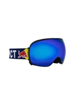 MASCHERA SNOWBOARD RED BULL MAGNETRON BLACK BLUE SMOKE WITH BLUE MIRROR U