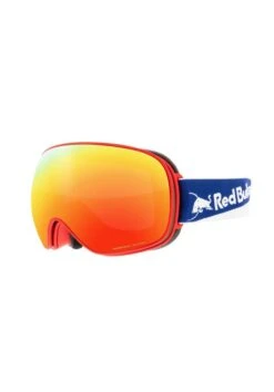 MASCHERA SNOWBOARD RED BULL MAGNETRON MATT RED – RED WHITE BLUE HEADBAND BROWN WITH RED MIRROR U