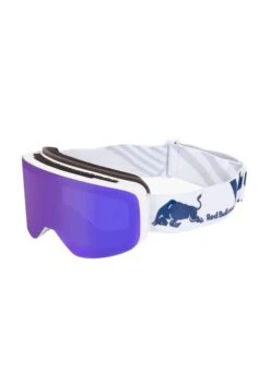 MASCHERA SNOWBOARD RED BULL MAGNETRON SLICK WHITE BLUE SMOKE WITH BLUE MIRROR U