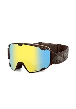 MASCHERA SNOWBOARD RED BULL PARK BLACK YELLOW GREY WITH YELLOW MIRROR U