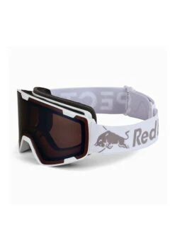 MASCHERA SNOWBOARD RED BULL PARK WHITE SILVER ORANGE WITH SILVER FLASH U