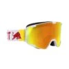 MASCHERA SNOWBOARD RED BULL PARK WHITE RED ORANGE WITH RED MIRROR U