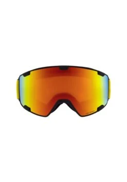 MASCHERA SNOWBOARD RED BULL PARK BLACK RED ORANGE WITH RED MIRROR U