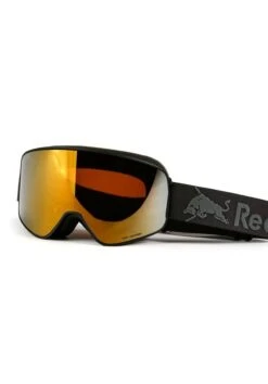 MASCHERA SNOWBOARD RED BULL RUSH BLACK GOLD ORANGE WITH GOLD MIRROR U